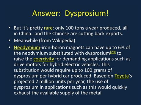 Dysprosium: Ein unerwarteter Held für Hochleistungs-Permanentmagnete und effiziente Windenergieanlagen?